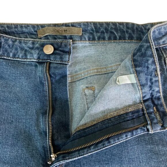 Joe's  "The Jane" Jeans SALE! W30 High Rise Straight Crop Raw Hem Med Blue EUC - Picture 4 of 7